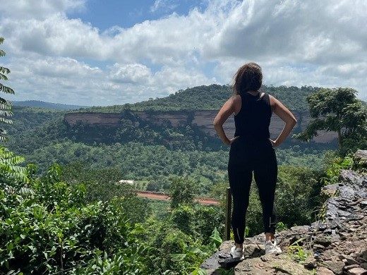 visiting Atwia parayer mountain during a weekendtrip in Ghana