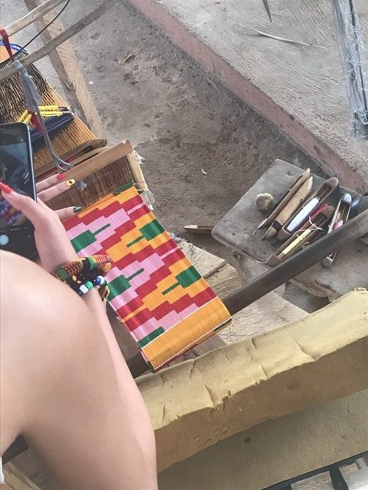 kente weaving at Adanwomase