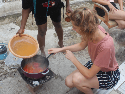 our guest was sick during her Ghana travel