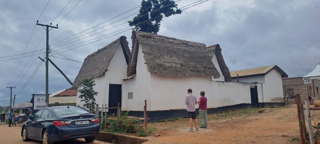 Besease shrine in Ashanti region is very interesting since it's been built in the old Ashanti architectural style