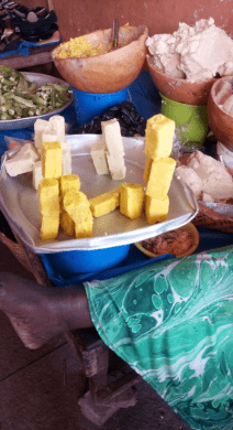 local sheabutter on the market in Ghana