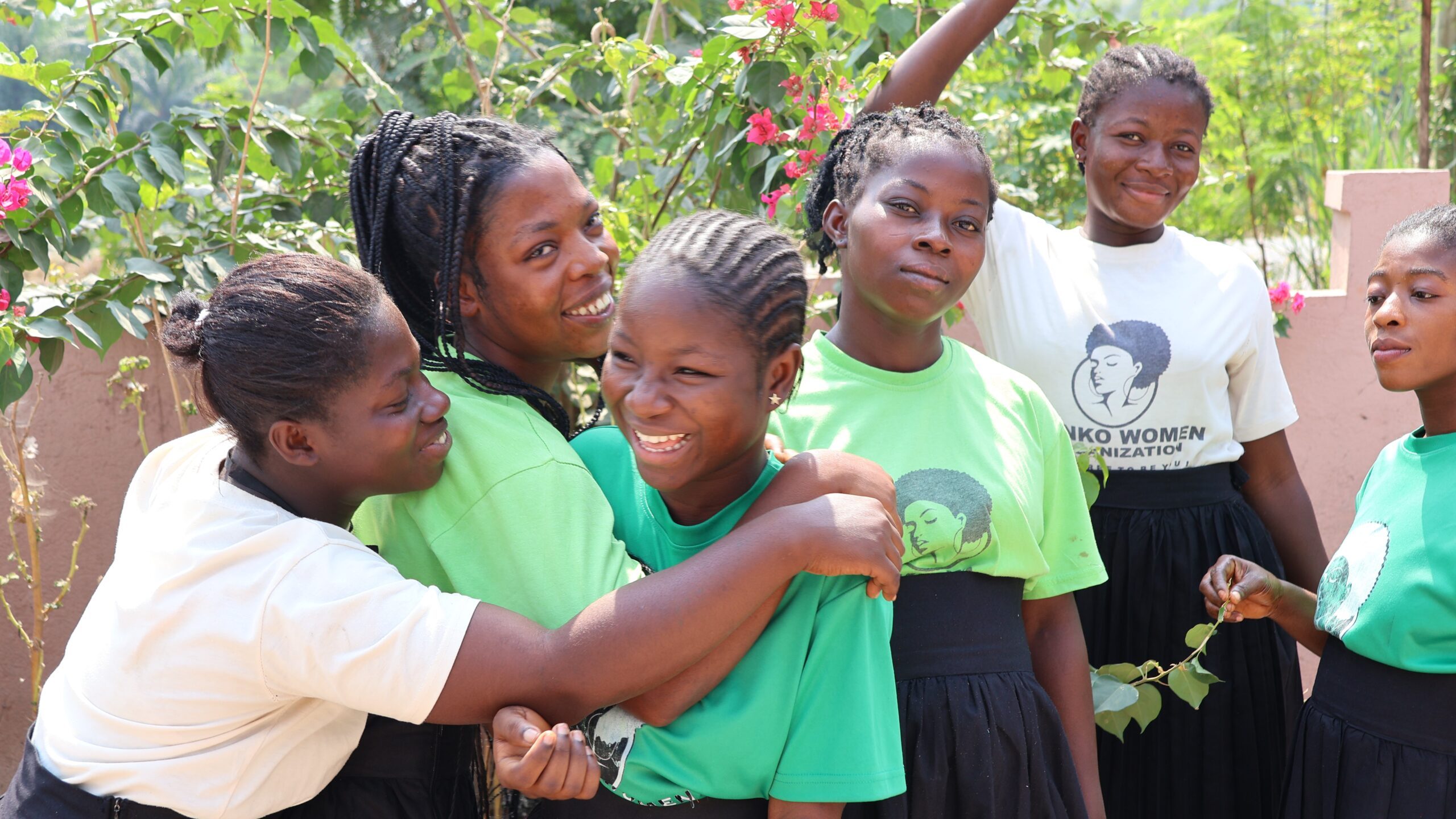 students sewing department bwo lc. The students we are helping in Ghana are posing. These students will become seamstresses in future